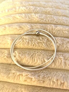 Pandora Sterling Silver Snake Chain Bracelet/ necklace